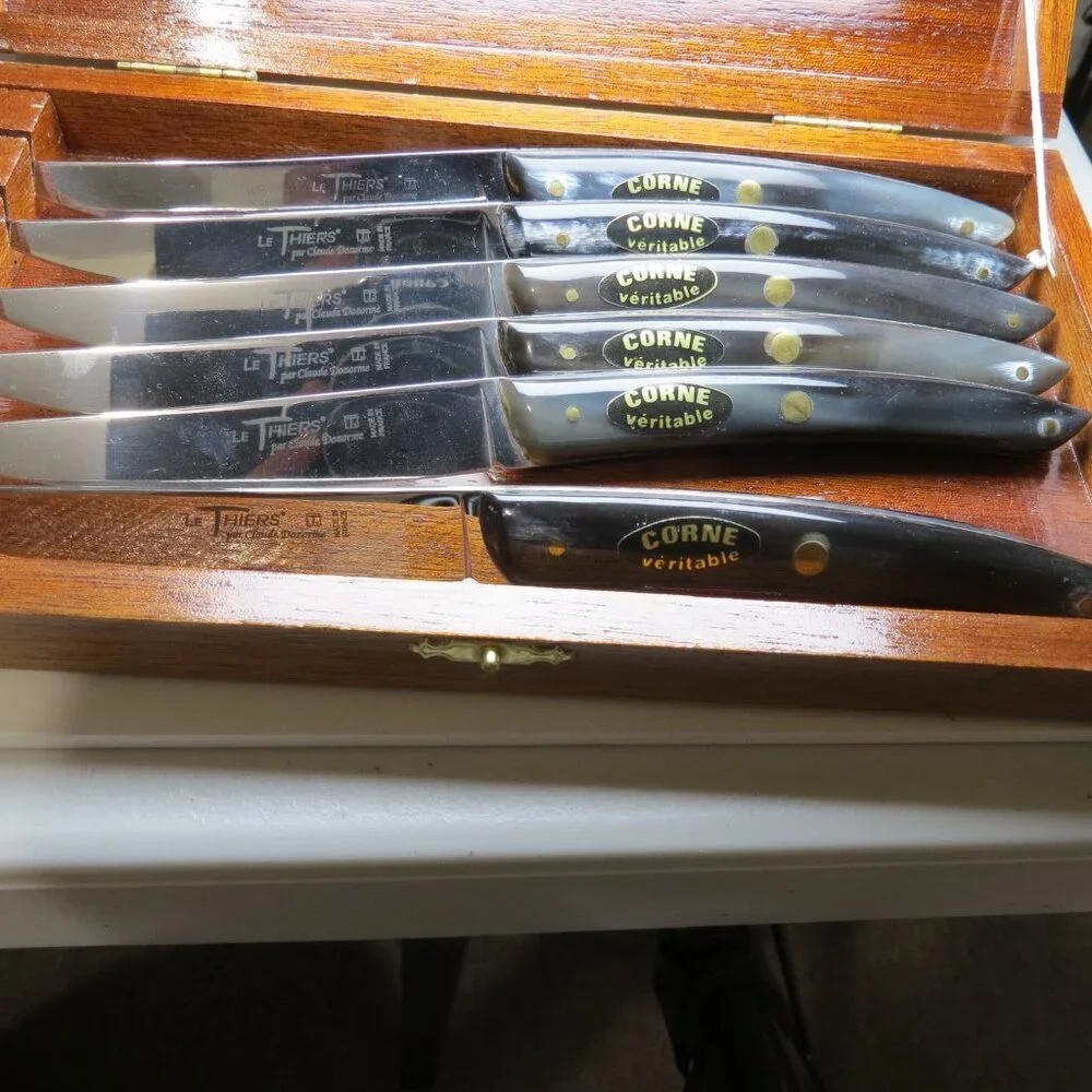 Rare pieces Laguiole steak knife by Claude Dozorme